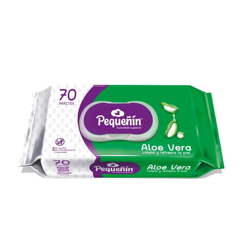toalla pequenin 70u humedos aloe